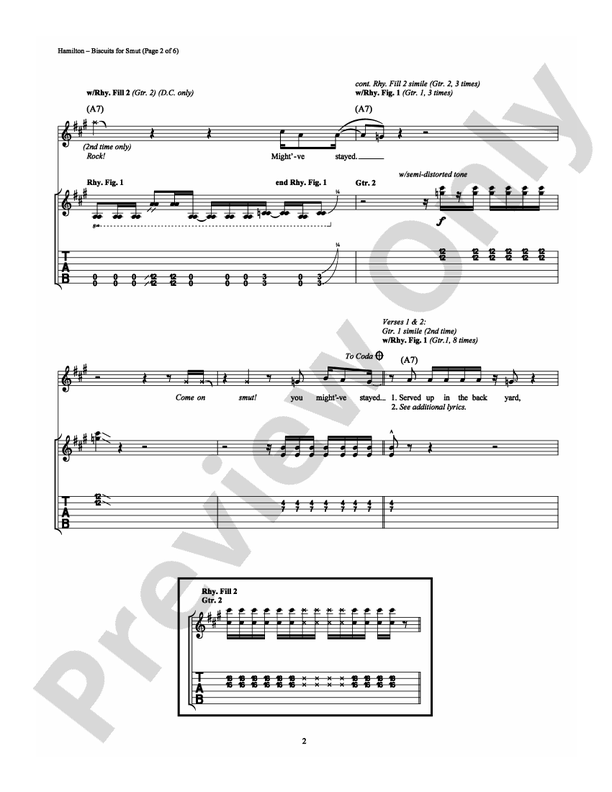 Biscuits for Smut - Guitar TAB (Digital Download)