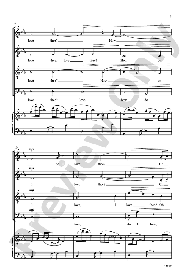 How Do I Love Thee? – SATB Choral Octavo (Digital Download)
