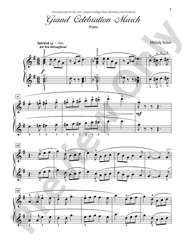Grand Duets for Piano, Book 6: 5 Late Intermediate Pieces  - 1 Piano, 4 Hands (Digital Download)