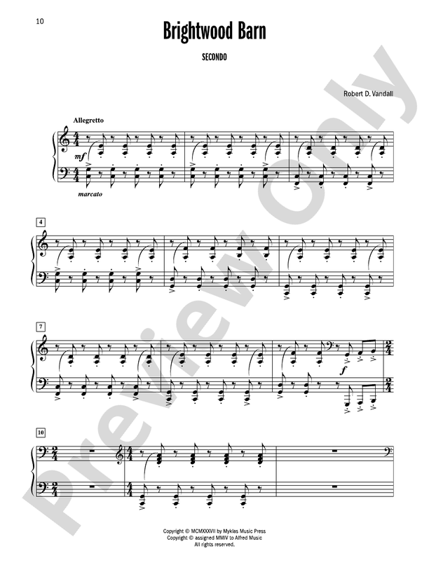 Celebrated Piano Duets, Book 5: Five Diverse Duets for Intermediate to Late Intermediate Pianists - 1 Piano, 4 Hands (Digital Download)
