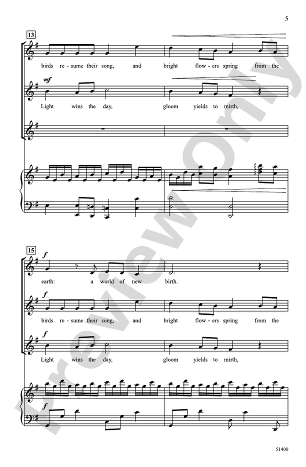 Four Seasonal Rounds - 3 Part Treble Choral Octavo (Digital Download)