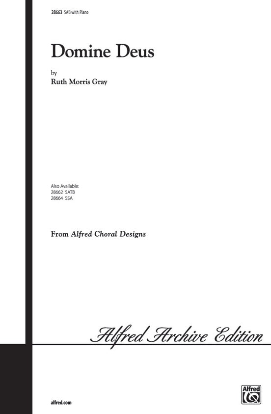 Domine Deus – SAB Choral Octavo (Digital Download)