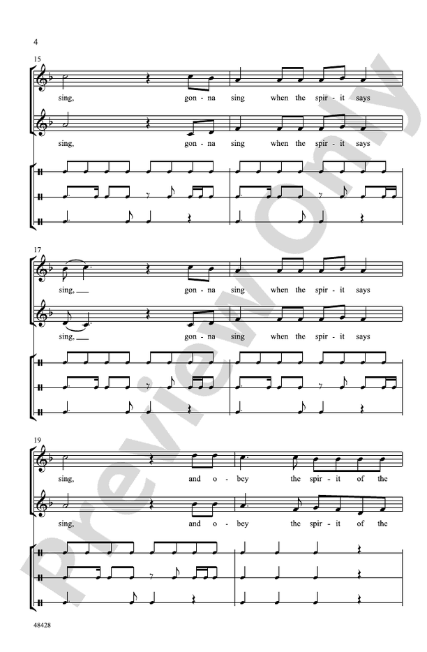 Gonna Sing – 2-Part, a cappella Choral Octavo (Digital Download)