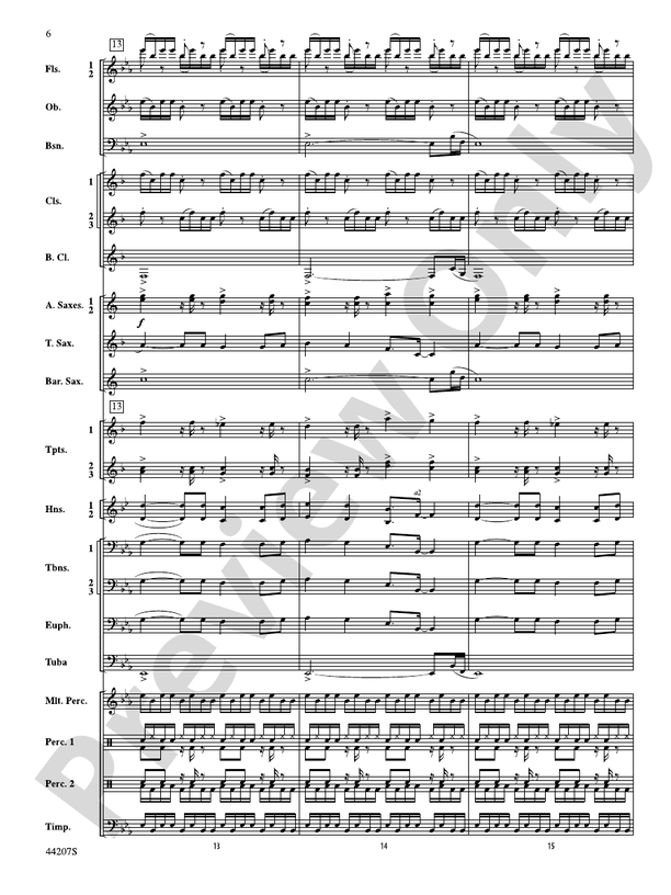 Paradiddles - Concert Band Conductor Score & Parts (Digital Download)