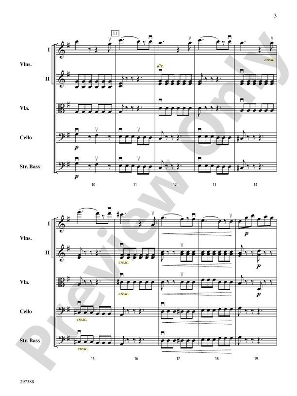 Italian Symphony (First Movement) – String Orchestra Conductor Score & Parts (Digital Download)