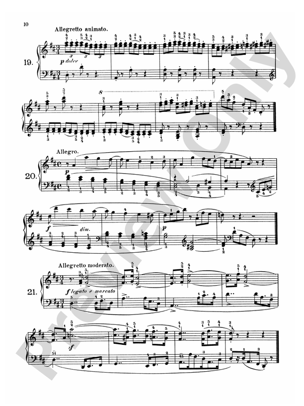 Czerny - 160 Eight-Measure Exercises, 821 - Piano Solo (Digital Download)