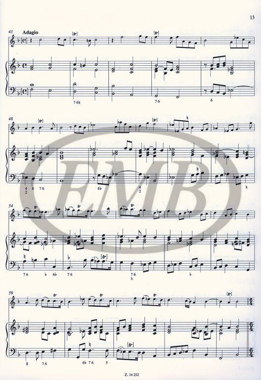 Viviani - Capricci Armonici Op4 - Violin/Basso Continuo EMB Z14252