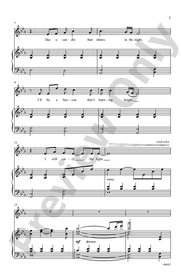 Carry the Light - SATB Choral Octavo (Digital Download)