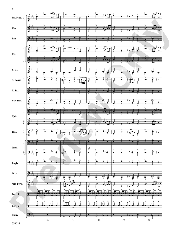 Ride On - Concert Band Conductor Score & Parts (Digital Download)