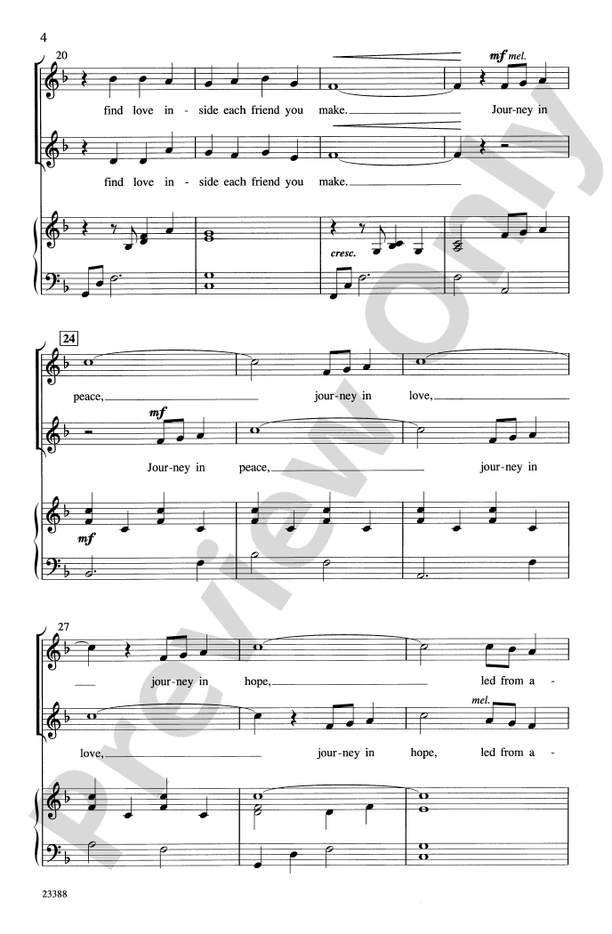 Journey in Peace – 2-Part Choral Octavo (Digital Download)
