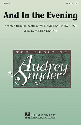 And In The Evening - Audrey Snyder - SATB Hal Leonard Choral Score Octavo