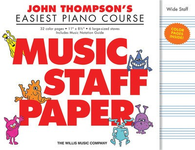 Easiest Piano Course - Music Staff Paper