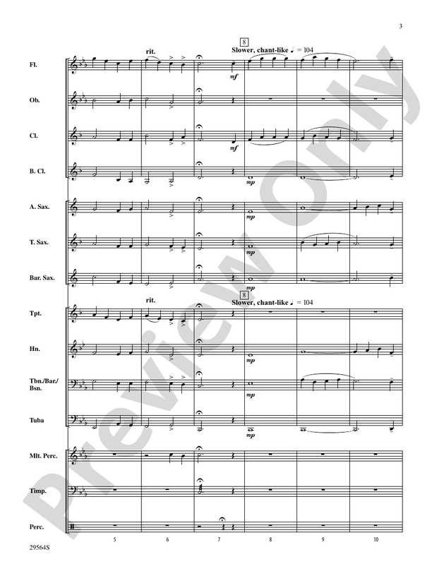 The Three O's of Christmas - Concert Band Conductor Score & Parts (Digital Download)