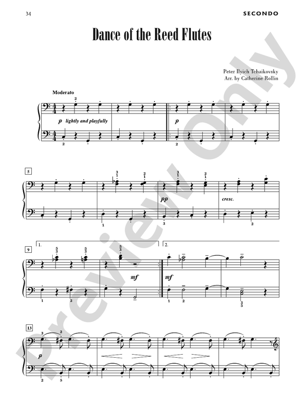 Dance of the Reed Flutes - 1 Piano, 4 Hands (Digital Download)