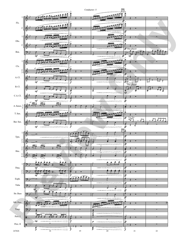 Buffalo Dances - Concert Band Conductor Score & Parts (Digital Download)