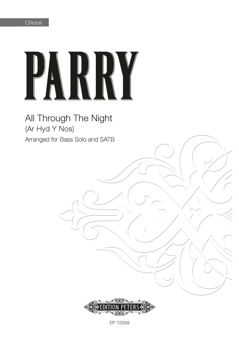 All Through The Night - Bass Voice/SATB Choral Octavo (Digital Download)