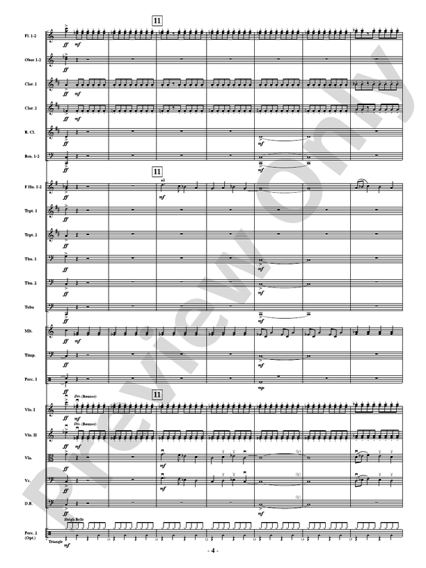 A Minor Holiday Celebration - Full Orchestra Conductor Score & Parts (Digital Download)
