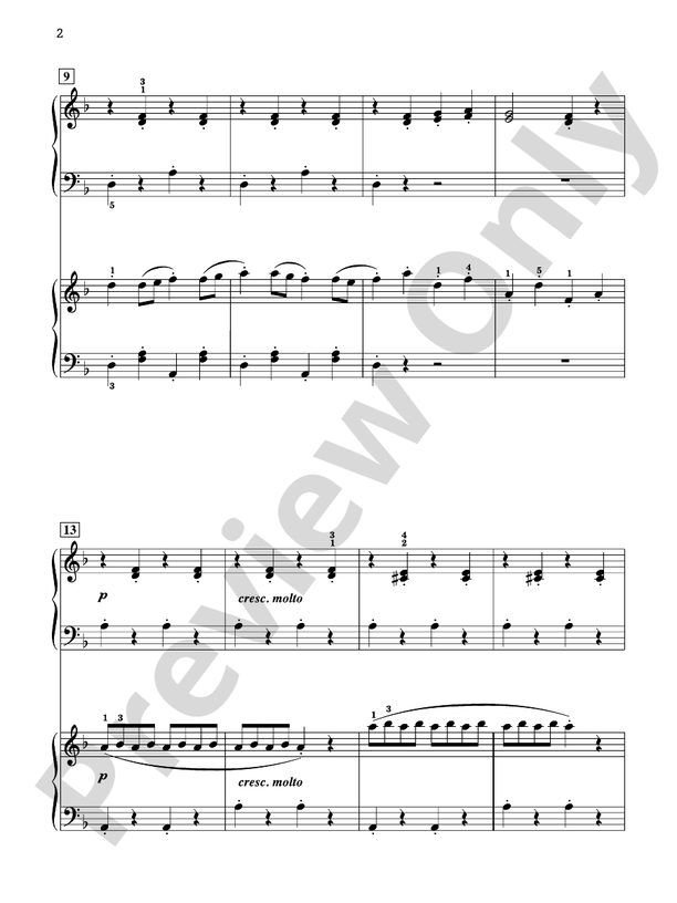 Toccatina - 2 Pianos, 4 Hands (Digital Download)