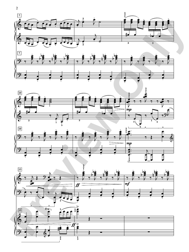 Fanfare Toccata-Rondo - 2 Pianos, 4 Hands (Digital Download)