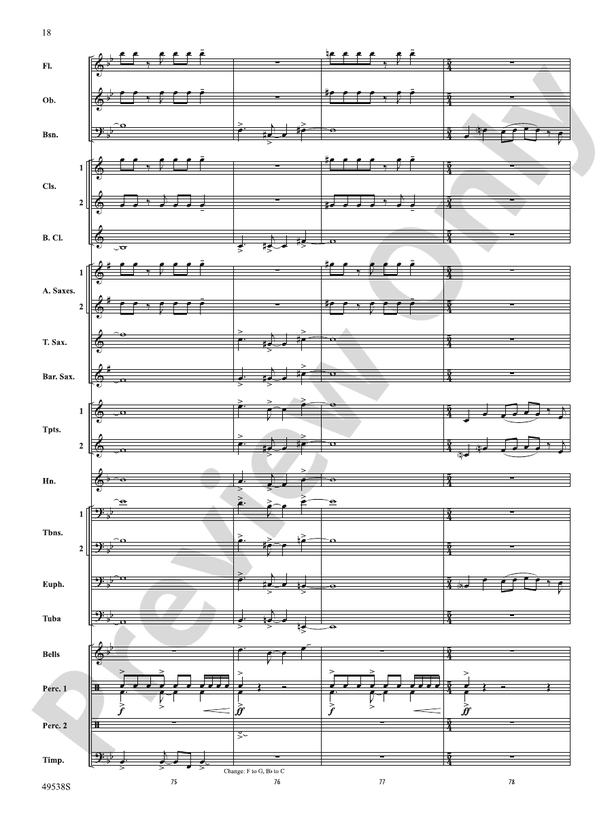 Stay Tuned - Concert Band Conductor Score & Parts (Digital Download)