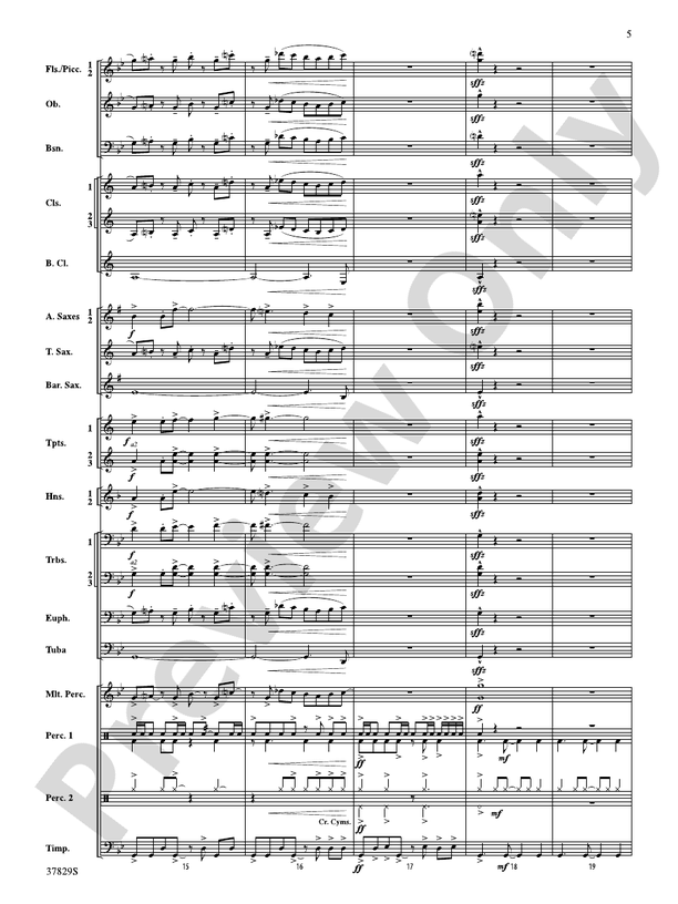 Vertigo - Concert Band Conductor Score & Parts (Digital Download)