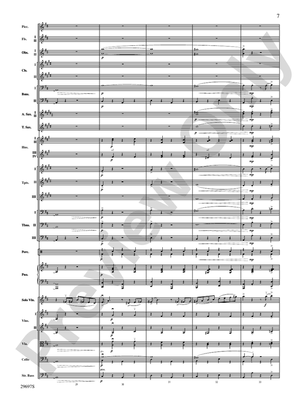 Fiddle-Faddle for Soloist and Full Orchestra – Full Orchestra Conductor Score & Parts (Digital Download)