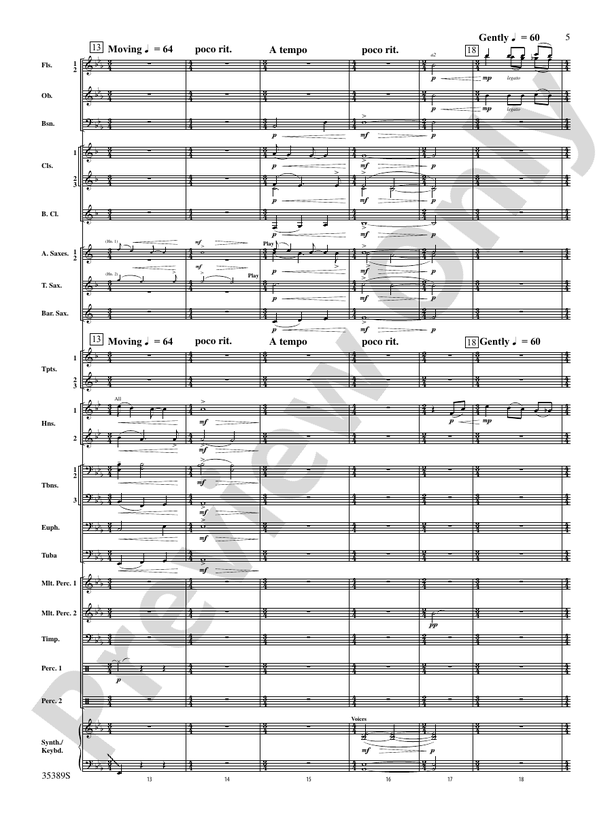 In Honor of the Fallen - Concert Band Conductor Score & Parts (Digital Download)