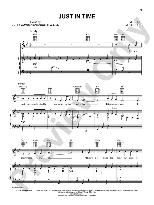 Just in Time -  Tony Bennett - PVG (Digital Download)