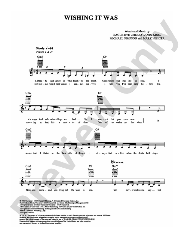 Wishing it Was - Easy Guitar (Digital Download)
