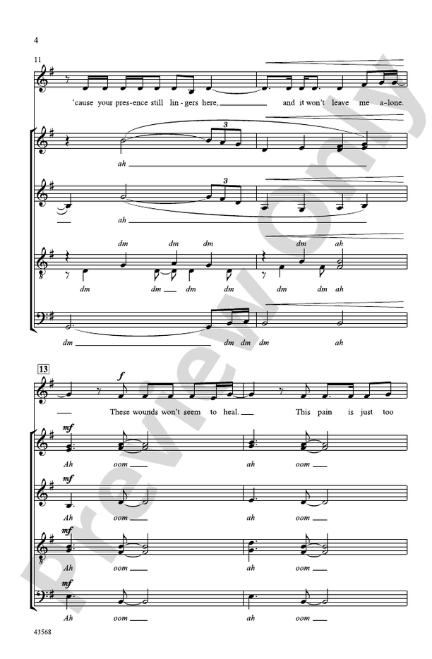 My Immortal – SATB divisi, a cappella Choral Octavo (Digital Download)