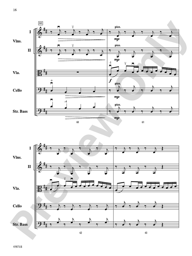 Hemispheres - String Orchestra Conductor Score & Parts (Digital Download)