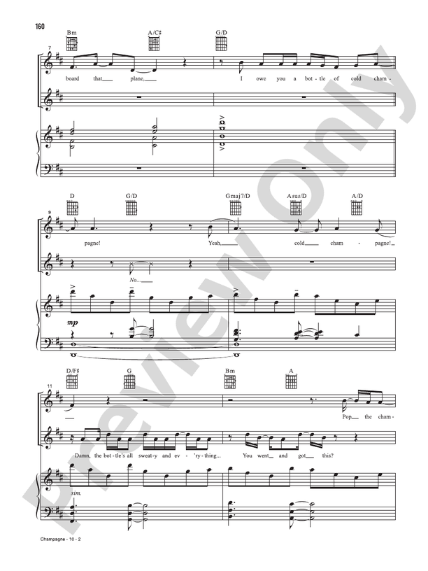 Champagne (Music from the Original Motion Picture Soundtrack, In The Heights) - PVG (Digital Download)