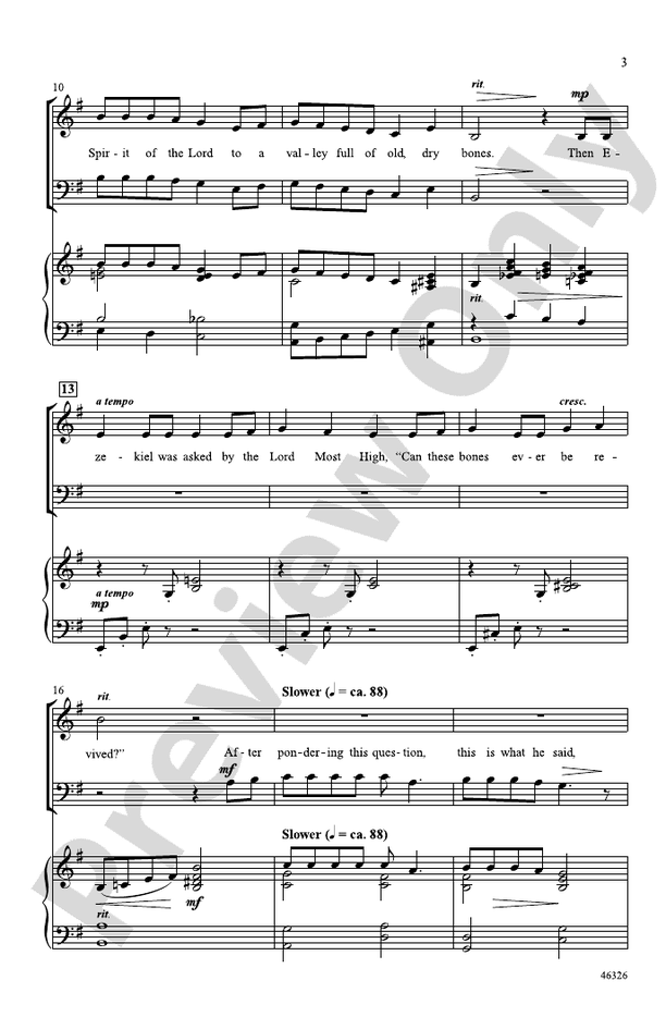Dry Bones – SAB Choral Octavo (Digital Download)