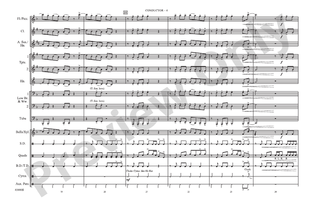 Shut Up and Dance – Marching Band Conductor Score & Parts (Digital Download)