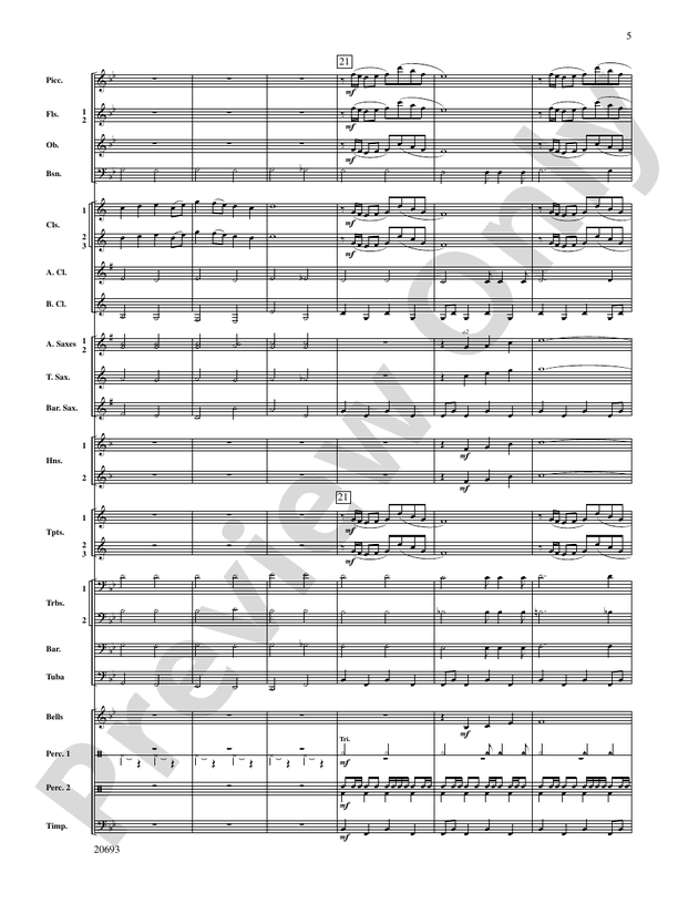 Shannon Lake - Concert Band Conductor Score & Parts (Digital Download)