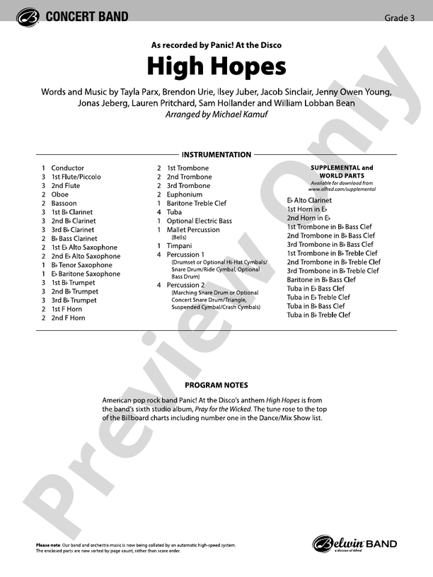 High Octane - Concert Band Conductor Score & Parts (Digital Download)