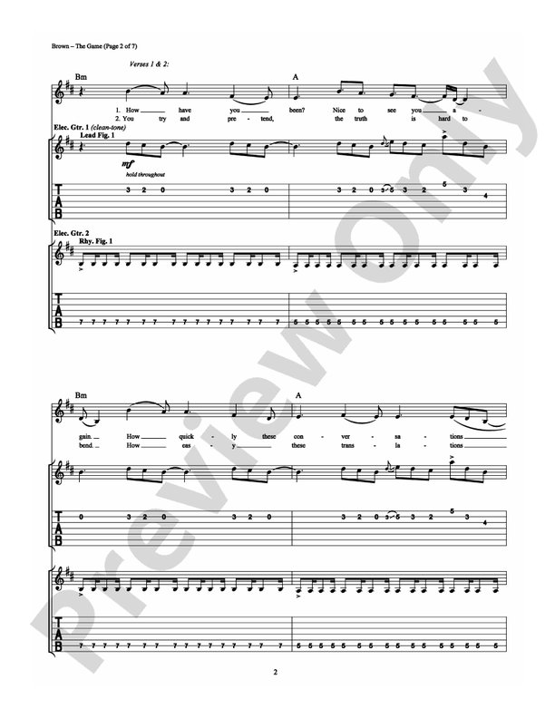 The Game - Trapt - Guitar TAB (Digital Download)