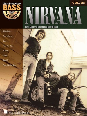 Nirvana - Bass Play-Along Volume 25 - Bass Guitar Hal Leonard Bass TAB with Lyrics & Chords /CD
