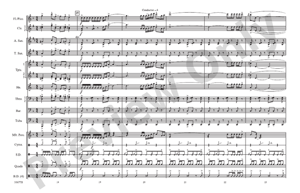 The Cowboys – Marching Band Conductor Score & Parts (Digital Download)