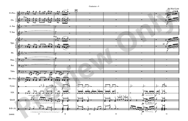 Give It All You Got – Marching Band Conductor Score & Parts (Digital Download)