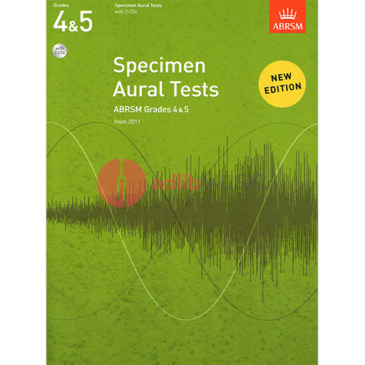 ABRSM Specimen Aural Tests Grades 4-5 - Text/2 CDs from 2011 ABRSM 9781848492578