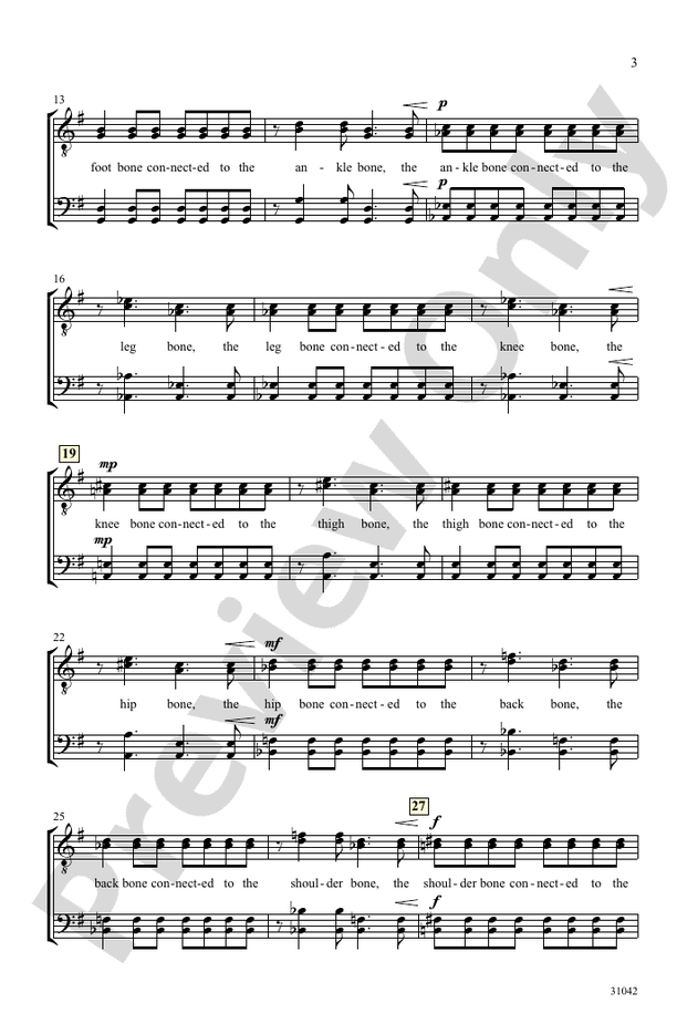 Dry Bones – TTBB, a cappella Choral Octavo (Digital Download)