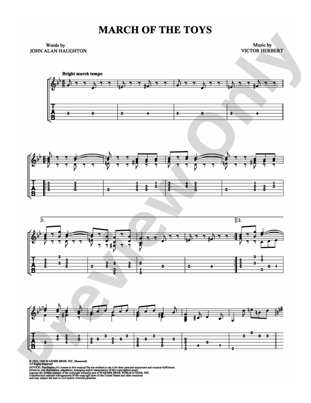 March of the Toys - Guitar TAB (Digital Download)