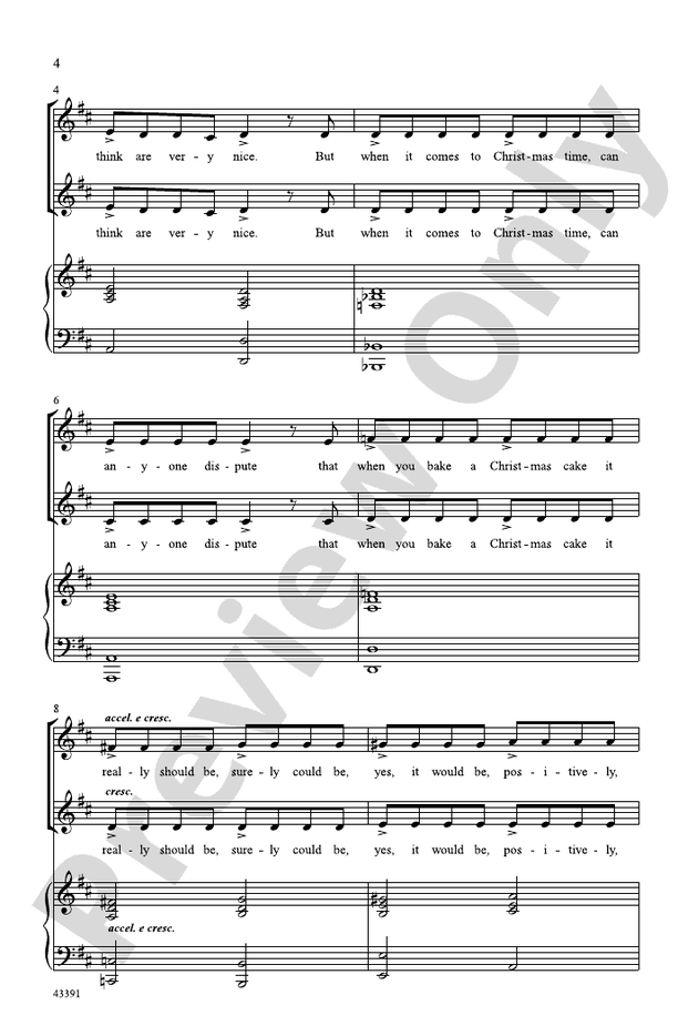 Fruitcake – 2-Part Choral Octavo (Digital Download)