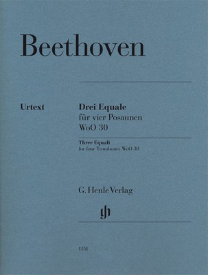 Equali 4 Trombones - Ludwig van Beethoven - Trombone G. Henle Verlag Trombone Quartet Score/Parts