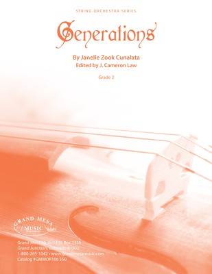 Generations - Janelle Zook Cunalata - Grand Mesa Music Score/Parts