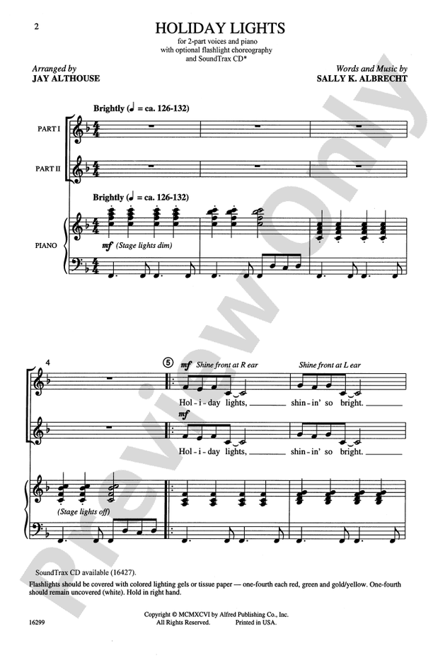 Holiday Lights – 2-Part (with Opt. Flashlight Choreography) Choral Octavo (Digital Download)
