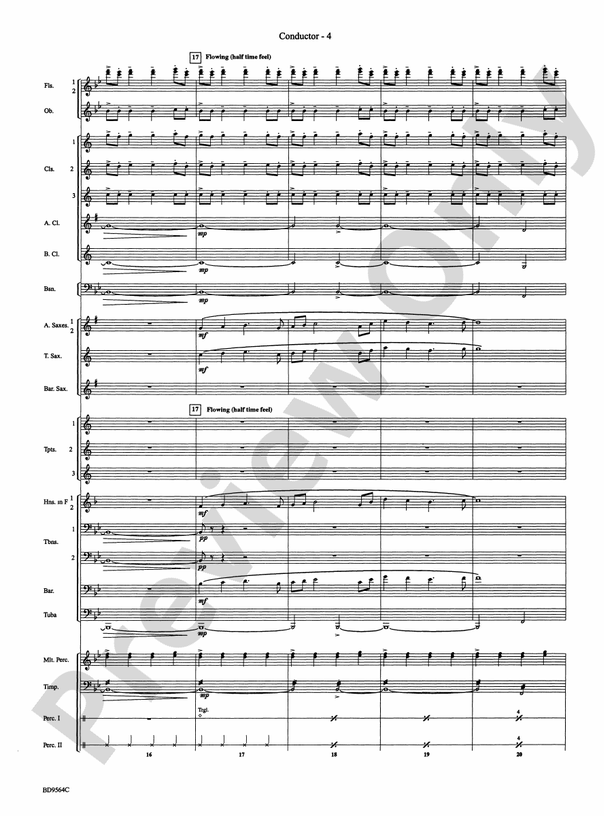Where the Black Hawk Soars - Concert Band Conductor Score & Parts (Digital Download)