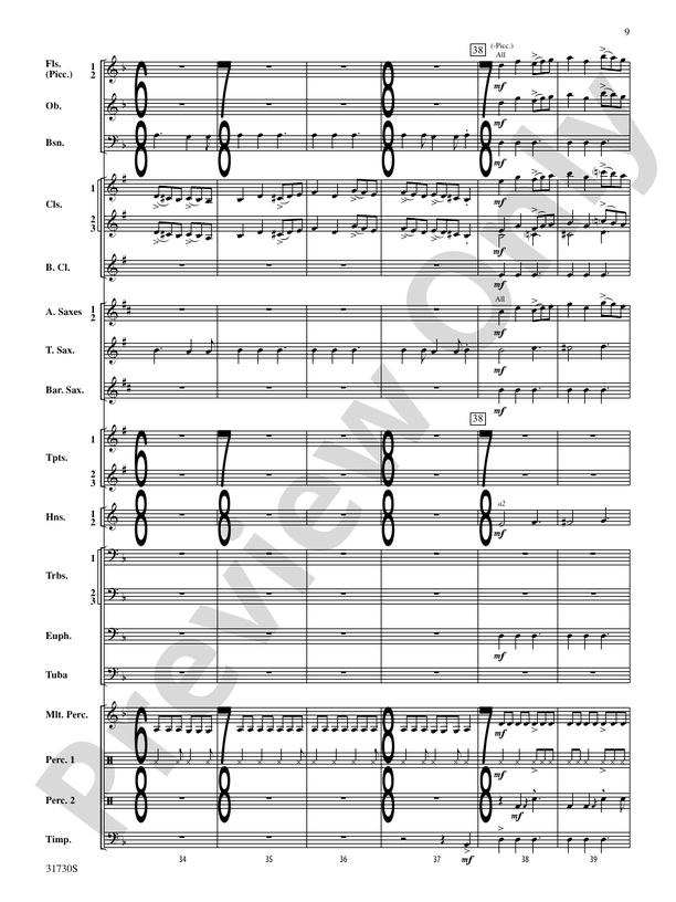 They Shall Run and Be Free - Concert Band Conductor Score & Parts (Digital Download)