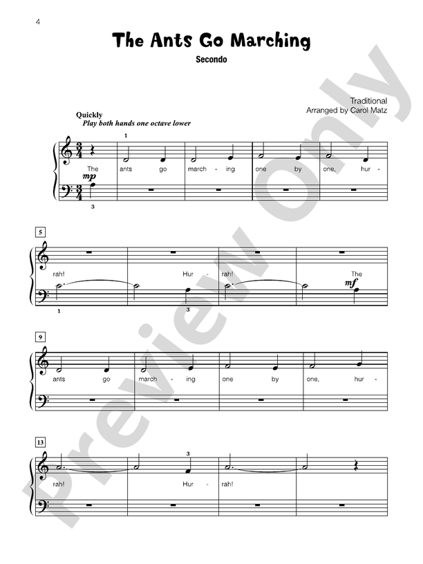Famous & Fun Duets, Book 2: 6 Duets - 1 Piano, 4 Hands (Digital Download)